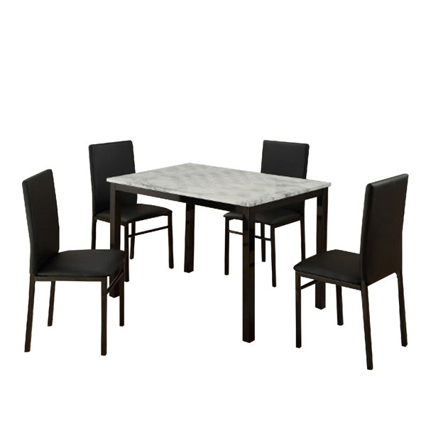 Ebern Designs Gambill 5 Piece Dining Set Wayfair